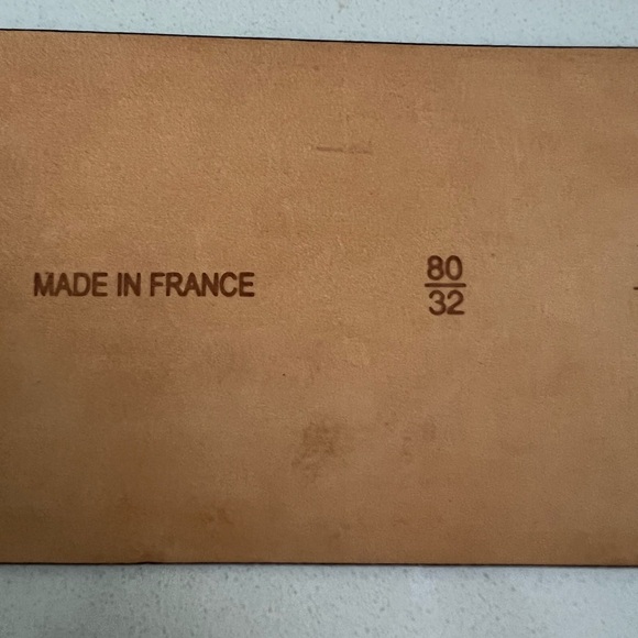 Maison Boinet Wide Calf Leather Waist Belt Size 32 - Picture 8 of 11
